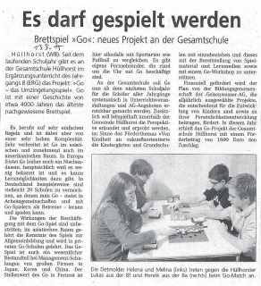 Westfalenblatt Minden Luebbecke vom 13.05.2015